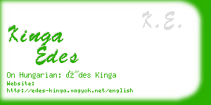 kinga edes business card